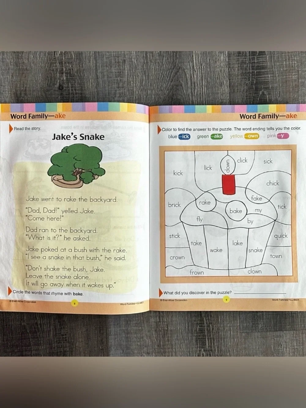 💞 New Word Families English Educational Workbook for Grades 1-2